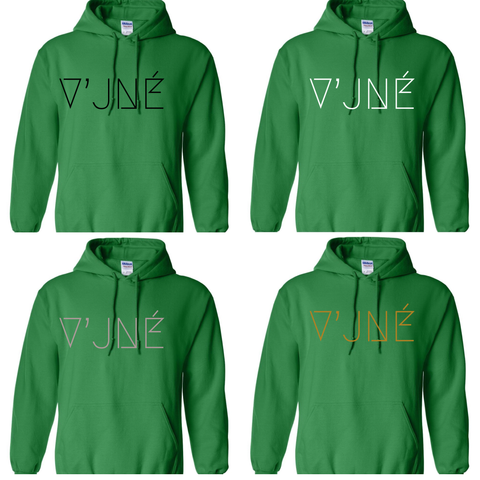 V’JNÉ Custom Hoodie (Green)