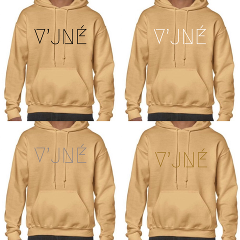 V’JNÉ Custom Hoodie (Tan)